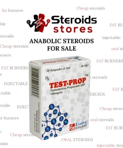 Test-Prop (Testosterone Propionate) vial for rapid muscle growth and strength enhancement.