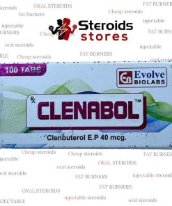 Clenbuterol 40 mcg packaging showing dosage and benefits for weight management