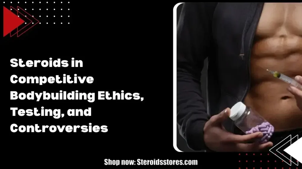 Professional bodybuilder before competition – steroids in competitive bodybuilding context