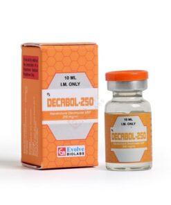 High-resolution view of Decabol 250mg, a Nandrolone Decanoate injectable used for therapeutic joint relief and significant nitrogen retention during bulking cycles.