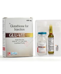 Glutathione Injection 600mg injectable vial for antioxidant support skin brightening and detox wellness