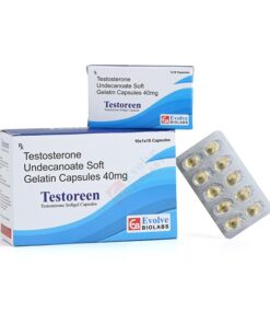 Testosterone Undecanoate 40mg capsule for testosterone replacement therapy and hormone balance
